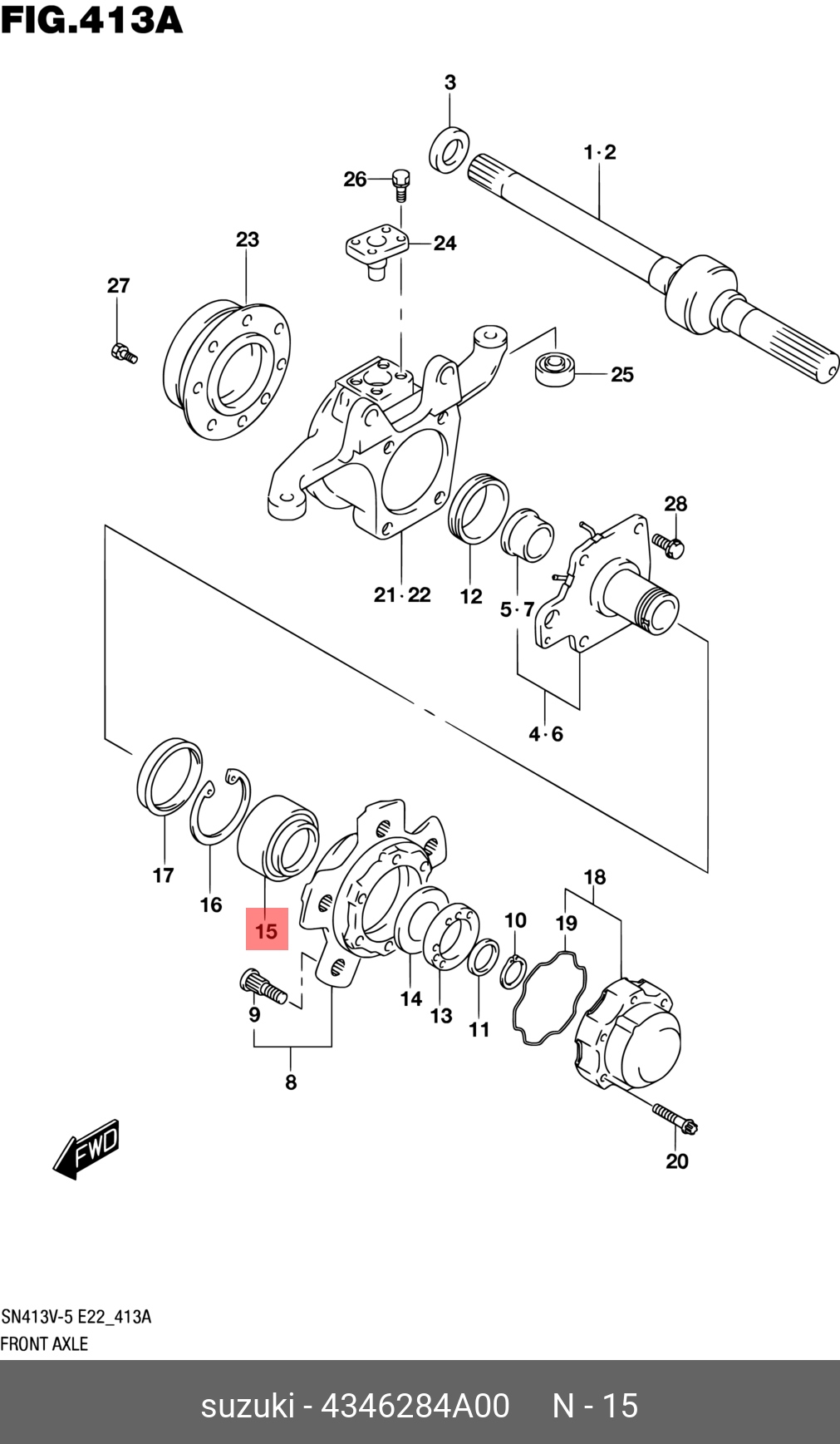 подшипник ступицы пер 09269-41001 SUZUKI 4346284A00