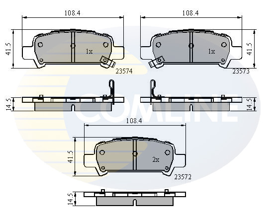 Колодки тормозные дисковые COMLINE CBP3882