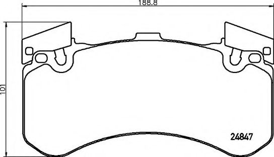 Комплект тормозных колодок дисковый тормоз | перед | BREMBO P85136