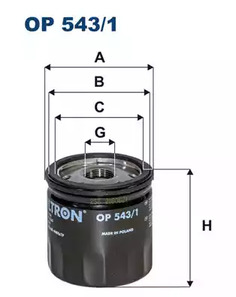 Масляный фильтр FILTRON OP 543/1 FILTRON OP5431