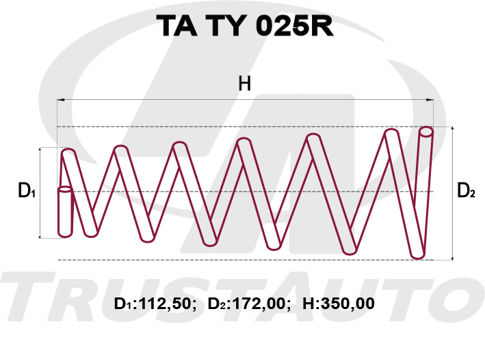 Пружина ходовой части TRUSTAUTO TATY025R