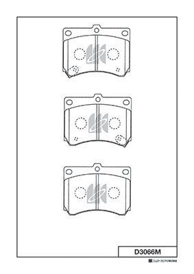 КОЛОДКИ ТОРМОЗНЫЕ KASHIYAMA D3066M