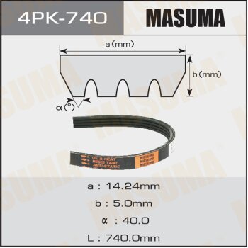 Ремень 4PK740 MASUMA MASUMA 4PK740