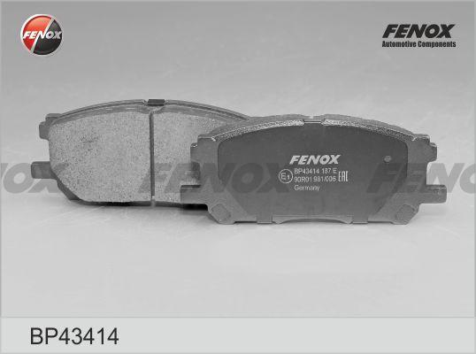 Комплект дисковых тормозных колодок FENOX BP43414