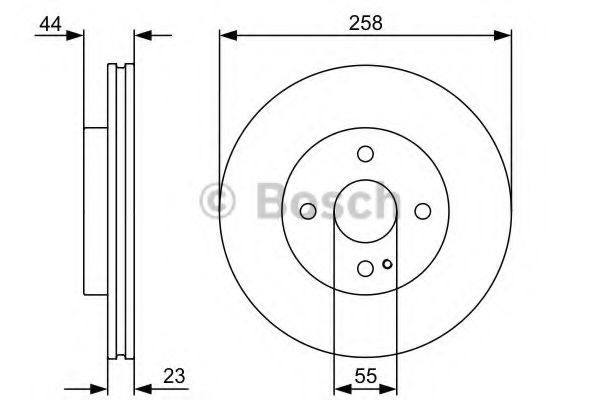 Тормозной диск BOSCH 0986479541